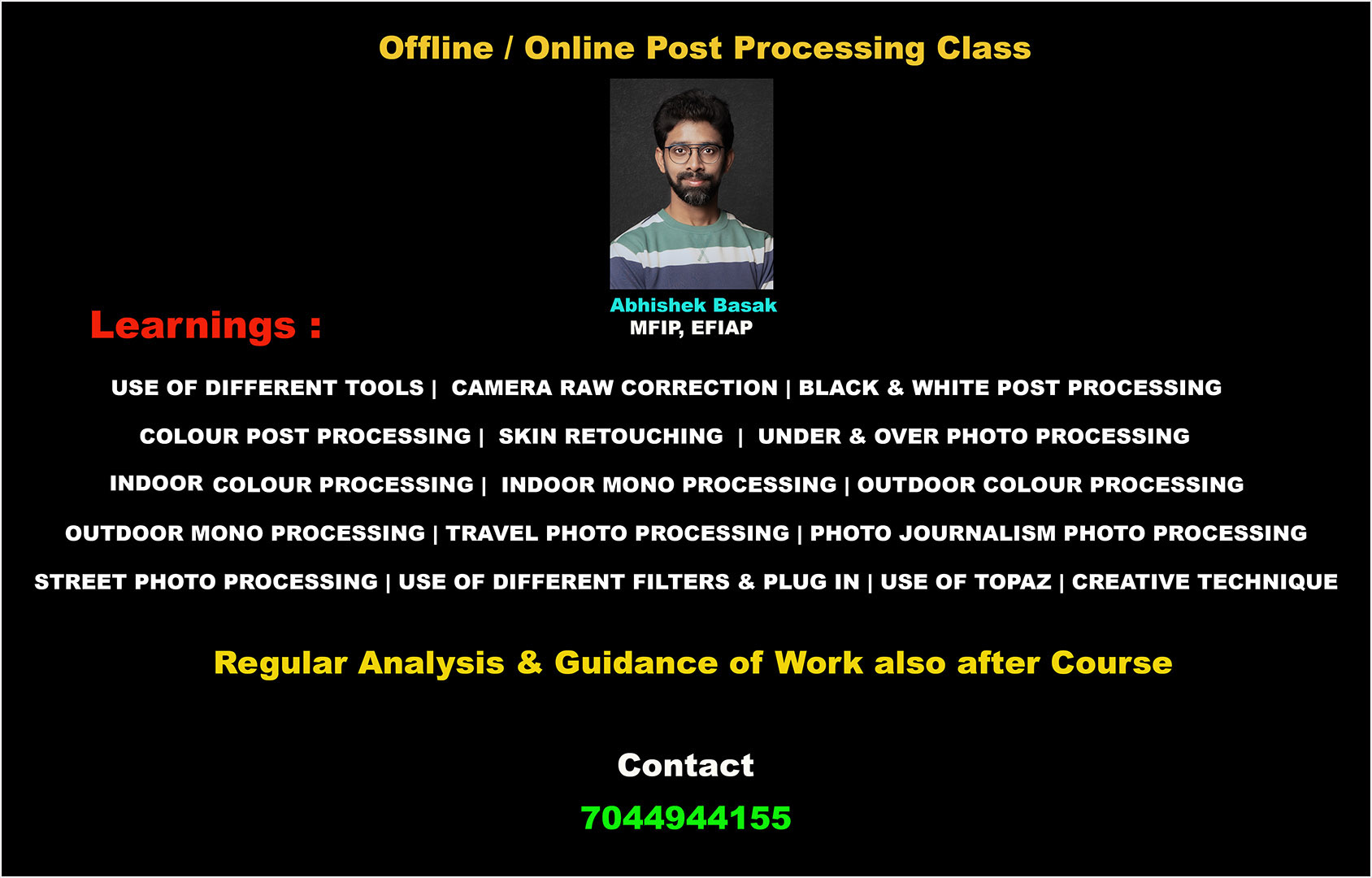 editing poster copy